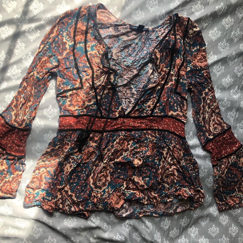 AMERICAN EAGLE, XS, flowy summer shirt
